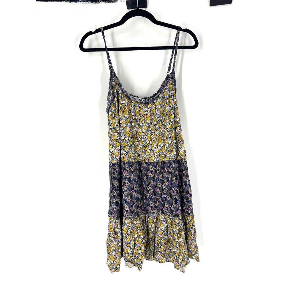 Natural Life Mini Multi Color Floral Tank Mini Dress Women's M